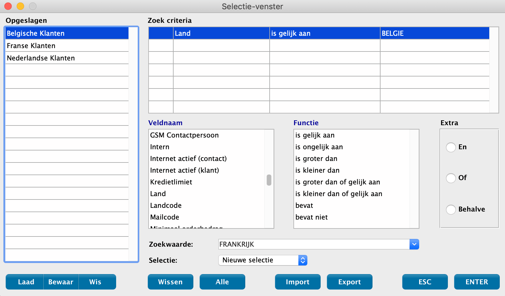 De intelligente zoekfilter