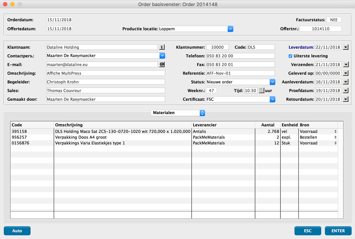 centraal reservatiesysteem screenshot