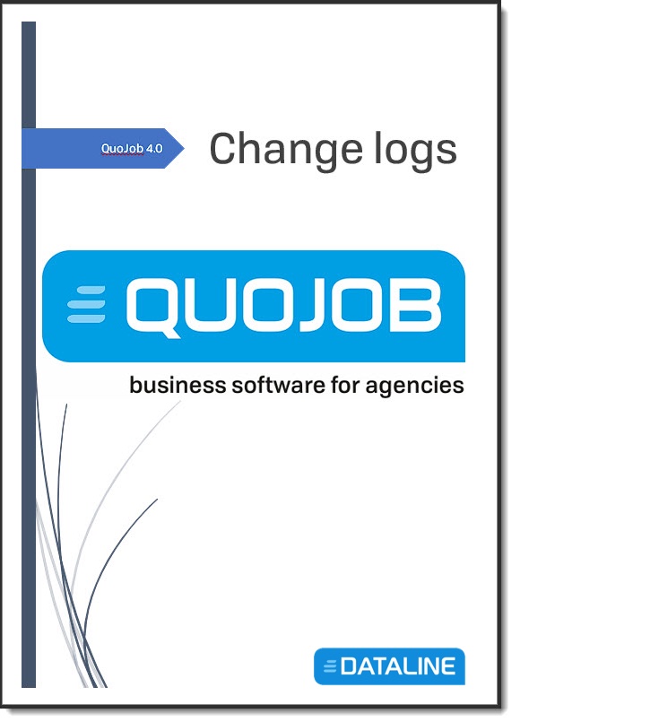 Change logs QuoJob 4.0