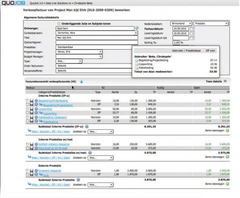 Factures de vente et factures d'achat